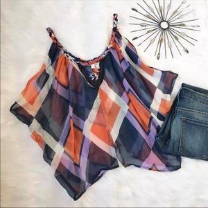 Lumiere Bohemian Beaded Silk Tank